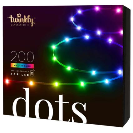 Twinkly - LED RGB Εξωτερικού χώρου dimming ταινία DOTS 200xLED 10 m IP44 WiFi