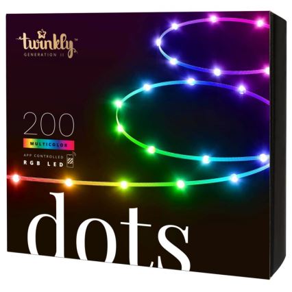 Twinkly - LED RGB Εξωτερικού χώρου dimming ταινία DOTS 200xLED 10 m IP44 Wi-Fi