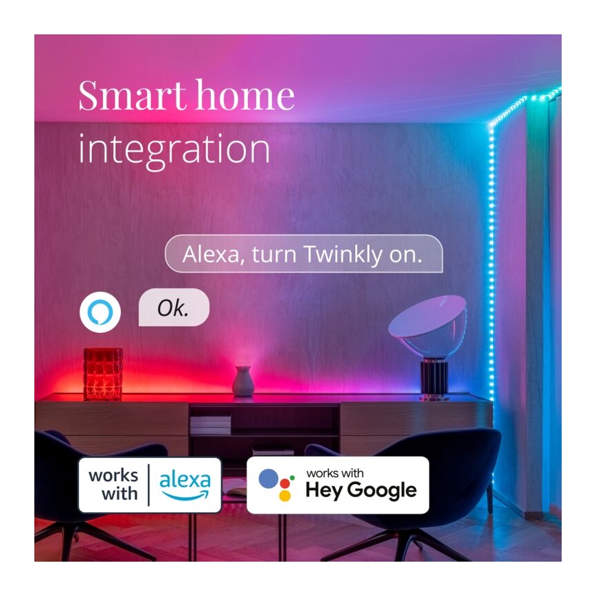 Twinkly - LED RGB Εξωτερικού χώρου dimming ταινία DOTS 400xLED 20 m IP44 Wi-Fi