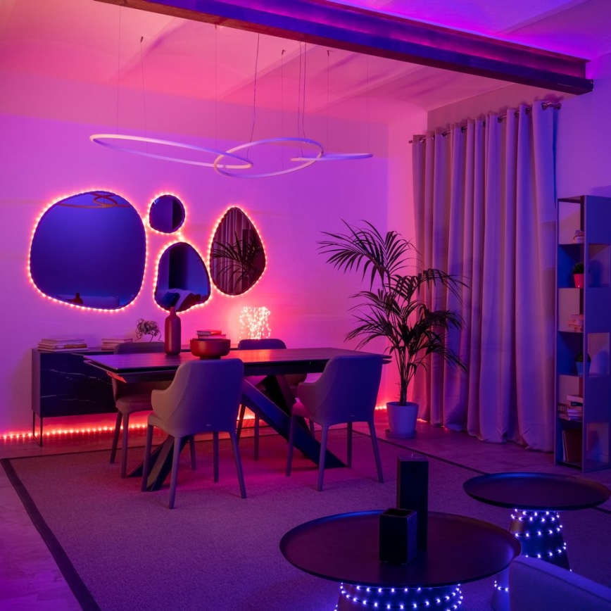 Twinkly - Εξωτερική LED RGB ταινία με δυνατότητα ρύθμισης φωτεινότητας DOTS 400xLED 20 μ. IP44 Wi-Fi