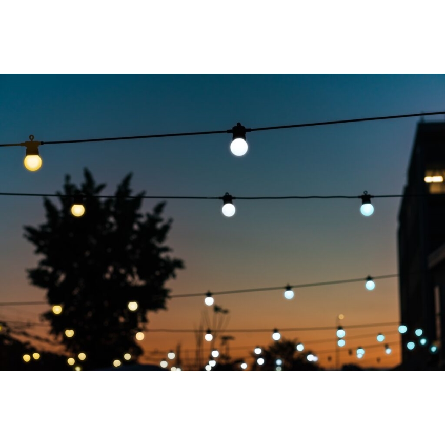 Twinkly - LED Dimming Εξωτερικού χώρου διακοσμητικά λαμπάκια FESTOON 20xLED 14m IP44 Wi-Fi