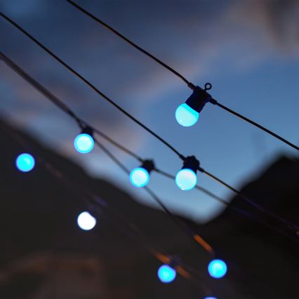 Twinkly - LED RGB Dimming Εξωτερικού χώρου διακοσμητικά λαμπάκια FESTOON 20xLED 14m IP44 Wi-Fi