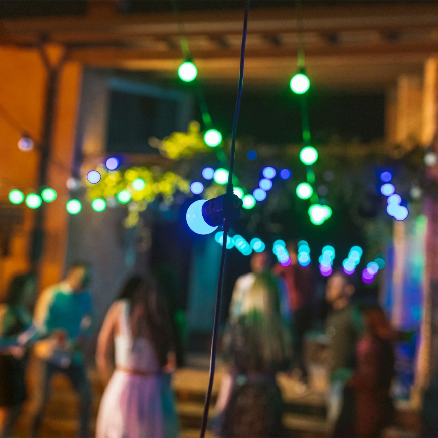 Twinkly - LED RGB Dimming Εξωτερικού χώρου διακοσμητικά λαμπάκια FESTOON 20xLED 14m IP44 Wi-Fi
