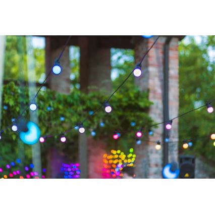 Twinkly - LED RGB Dimming Εξωτερικού χώρου διακοσμητικά λαμπάκια FESTOON 20xLED 14m IP44 Wi-Fi