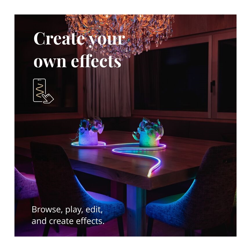 Twinkly - LED RGB Dimmable ταινία FLEX 200xLED 2 m Wi-Fi