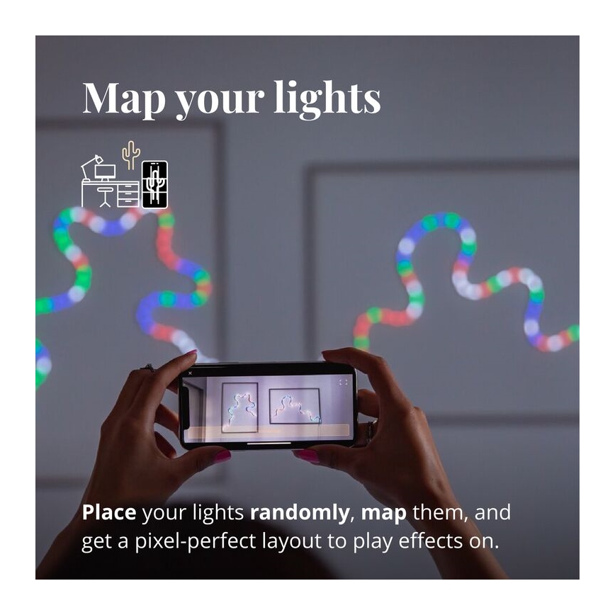 Twinkly - LED RGB Dimmable ταινία FLEX 200xLED 2 m Wi-Fi