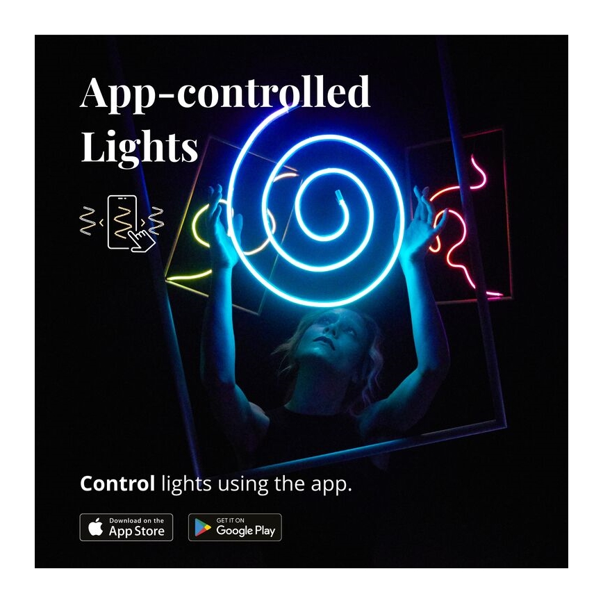 Twinkly - LED RGB Dimmable ταινία FLEX 200xLED 2 m Wi-Fi