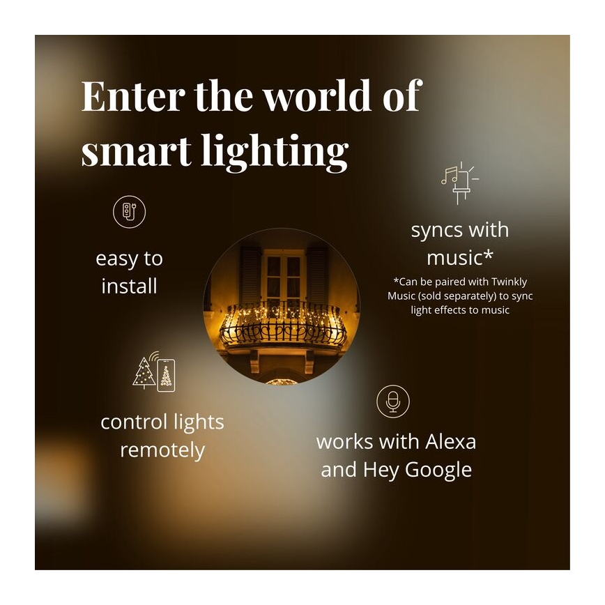 Twinkly - LED Dimming Εξωτερικού χώρου Χριστουγεννιάτικα λαμπάκια κουρτίνα ICICLE 190xLED 11,5m IP44 Wi-Fi