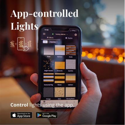 Twinkly - LED Dimming Εξωτερικού χώρου Χριστουγεννιάτικα λαμπάκια κουρτίνα ICICLE 190xLED 11,5m IP44 Wi-Fi