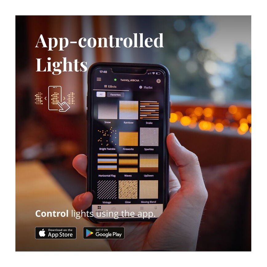 Twinkly - LED Dimming Εξωτερικού χώρου Χριστουγεννιάτικα λαμπάκια κουρτίνα ICICLE 190xLED 11,5m IP44 Wi-Fi