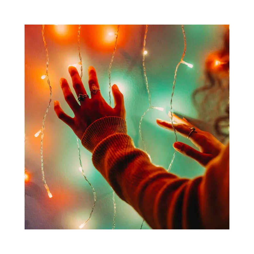 Twinkly - LED RGBW Dimming Εξωτερικού χώρου Χριστουγεννιάτικα λαμπάκια κουρτίνα ICICLE 190xLED 11,5m IP44 Wi-Fi