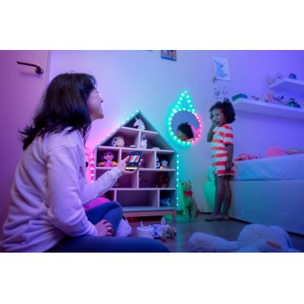 Twinkly - Ρυθμιζόμενη RGB LED γιρλάντα CANDIES 200xLED 14 m USB Wi-Fi