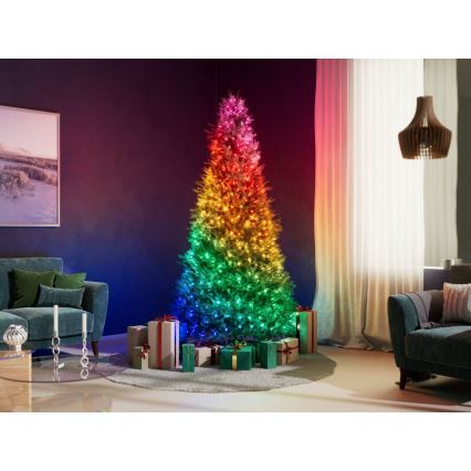 Twinkly - Ρυθμιζόμενη RGB LED γιρλάντα CANDIES 200xLED 14 m USB Wi-Fi