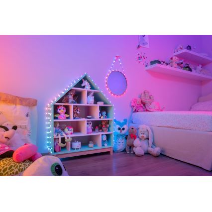 Twinkly - Ρυθμιζόμενη LED RGB γιρλάντα CANDIES 100xLED 8 m USB Wi-Fi