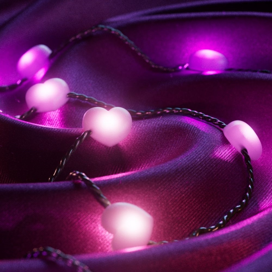 Twinkly - Ρυθμιζόμενη RGB LED Αλυσίδα CANDIES 200 LED 14 m USB Wi-Fi