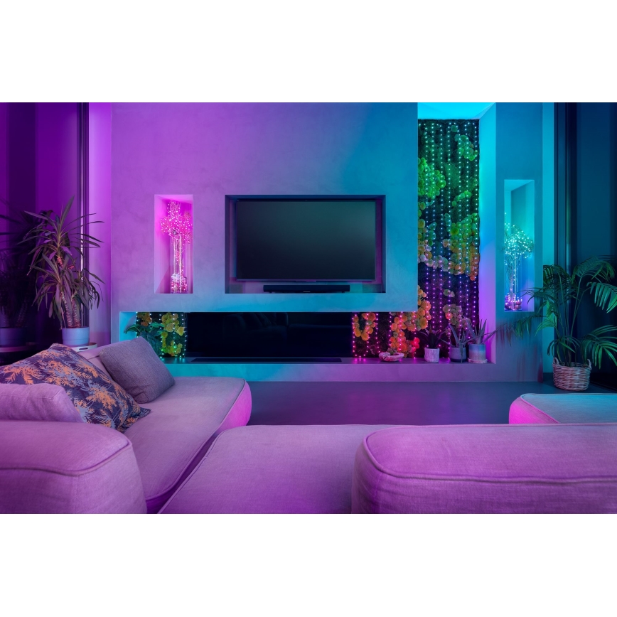 Twinkly - LED RGB Dimming Χριστουγεννιάτικα λαμπάκια CANDIES 100xLED 8 m USB Wi-Fi