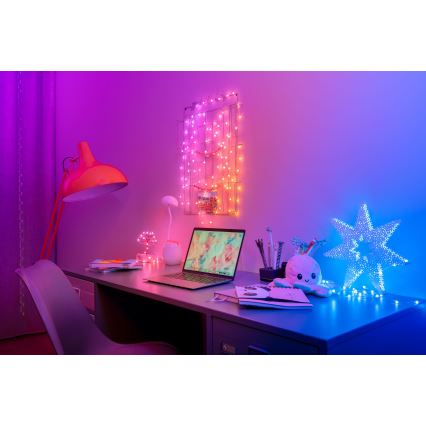Twinkly - LED RGB Dimming Χριστουγεννιάτικα λαμπάκια CANDIES 100xLED 8 m USB Wi-Fi