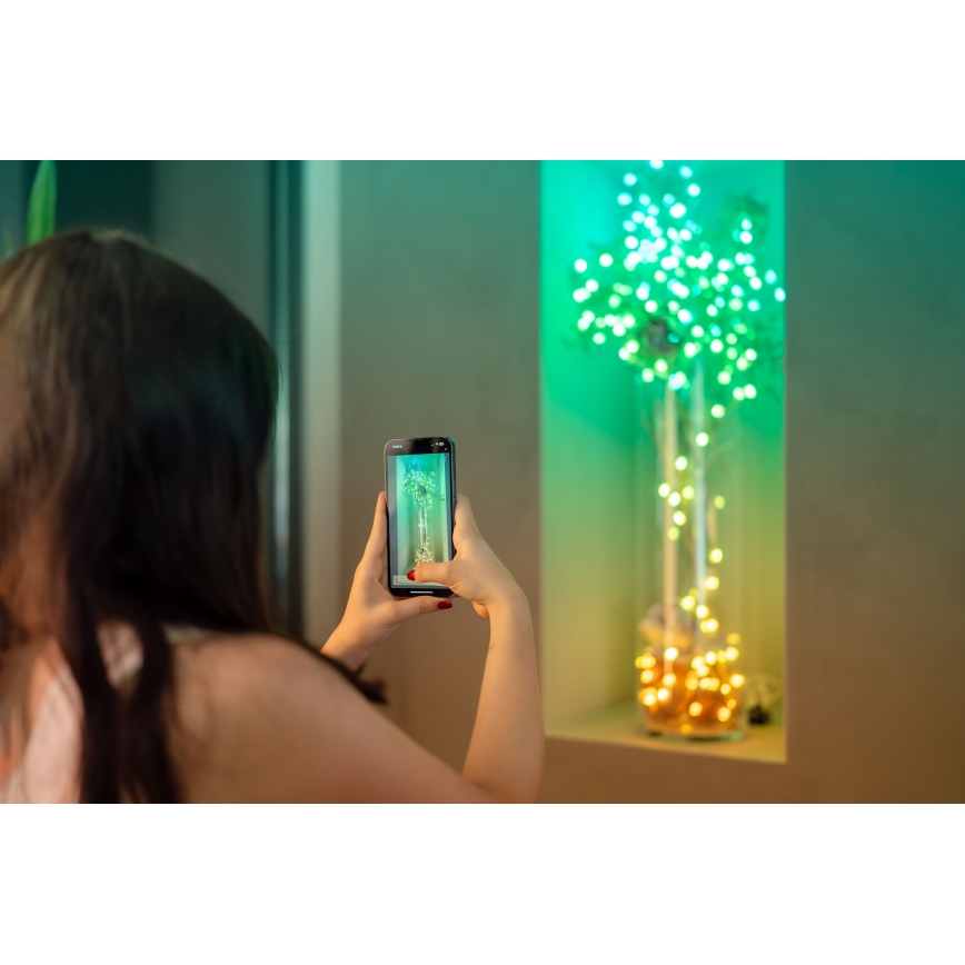 Twinkly - LED RGB Dimming Χριστουγεννιάτικα λαμπάκια CANDIES 100xLED 8 m USB Wi-Fi
