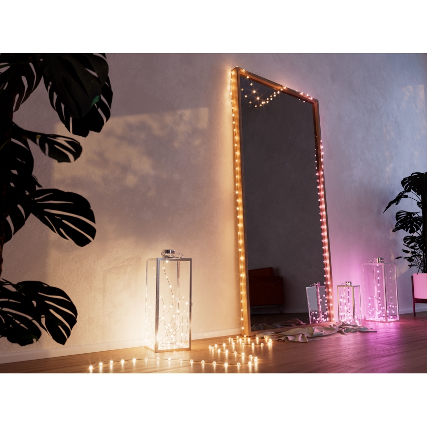 Twinkly - LED RGB Dimming Χριστουγεννιάτικα λαμπάκια CANDIES 100xLED 8 m USB Wi-Fi