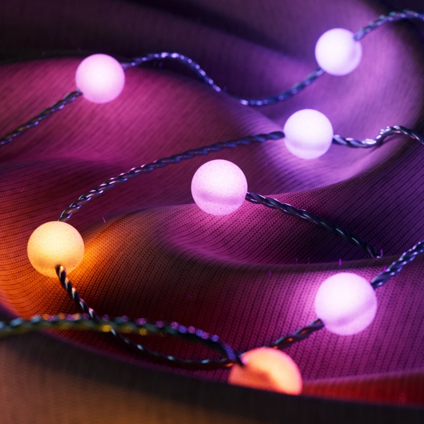Twinkly - LED RGB Dimming Χριστουγεννιάτικα λαμπάκια CANDIES 100xLED 8 m USB Wi-Fi