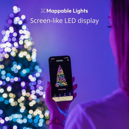 Twinkly - LED RGB Dimming Χριστουγεννιάτικα λαμπάκια CANDIES 100xLED 8 m USB Wi-Fi