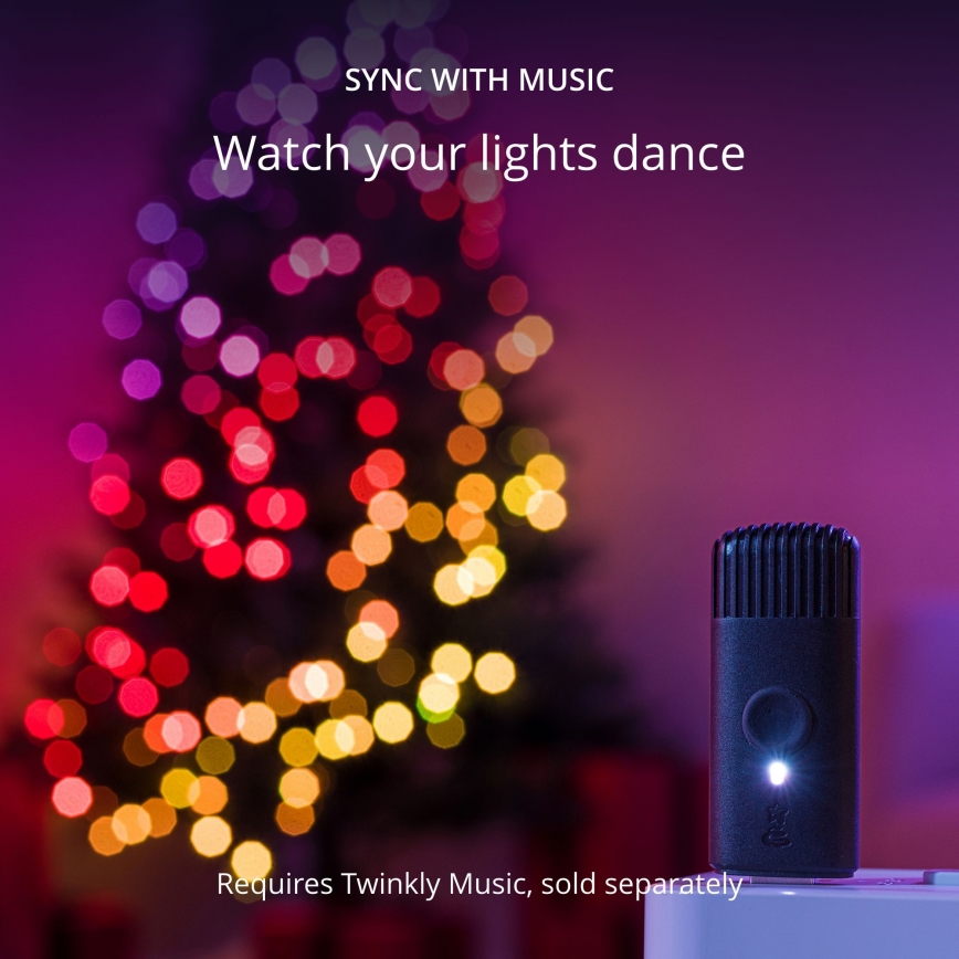 Twinkly - LED RGB Dimming Χριστουγεννιάτικα λαμπάκια CANDIES 100xLED 8 m USB Wi-Fi