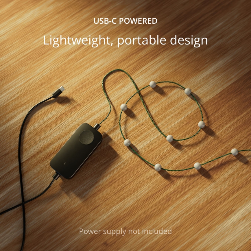 Twinkly - LED RGB Dimming Χριστουγεννιάτικα λαμπάκια CANDIES 100xLED 8 m USB Wi-Fi