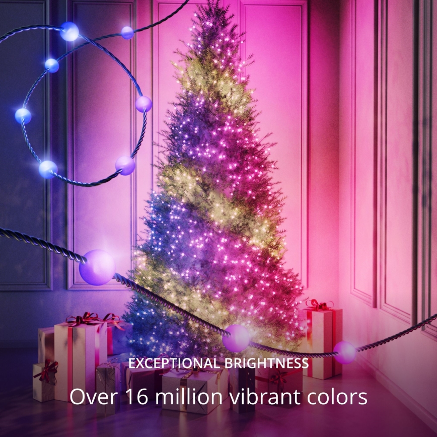 Twinkly - LED RGB Dimming Χριστουγεννιάτικα λαμπάκια CANDIES 100xLED 8 m USB Wi-Fi