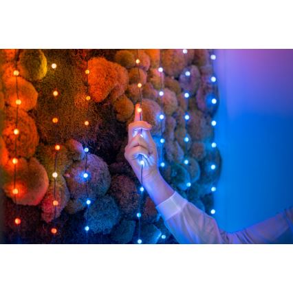 Twinkly - LED RGB Dimming Χριστουγεννιάτικη φωτεινή αλυσίδα CANDIES 100xLED 8 m USB Wi-Fi