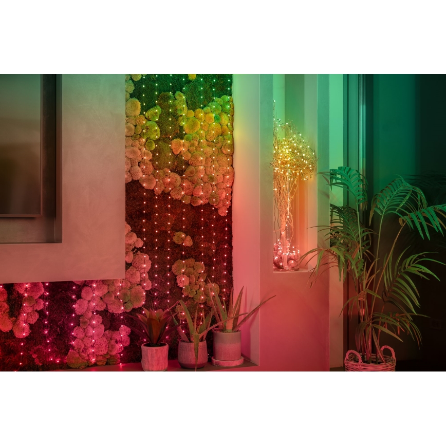 Twinkly - LED RGB Dimming Χριστουγεννιάτικη φωτεινή αλυσίδα CANDIES 100xLED 8 m USB Wi-Fi