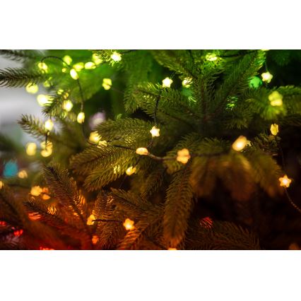 Twinkly - LED RGB Ρυθμιζόμενη χριστουγεννιάτικη γιρλάντα CANDIES 100xLED 8 m USB Wi-Fi
