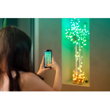 Twinkly - LED RGB Ρυθμιζόμενη χριστουγεννιάτικη γιρλάντα CANDIES 100xLED 8 m USB Wi-Fi