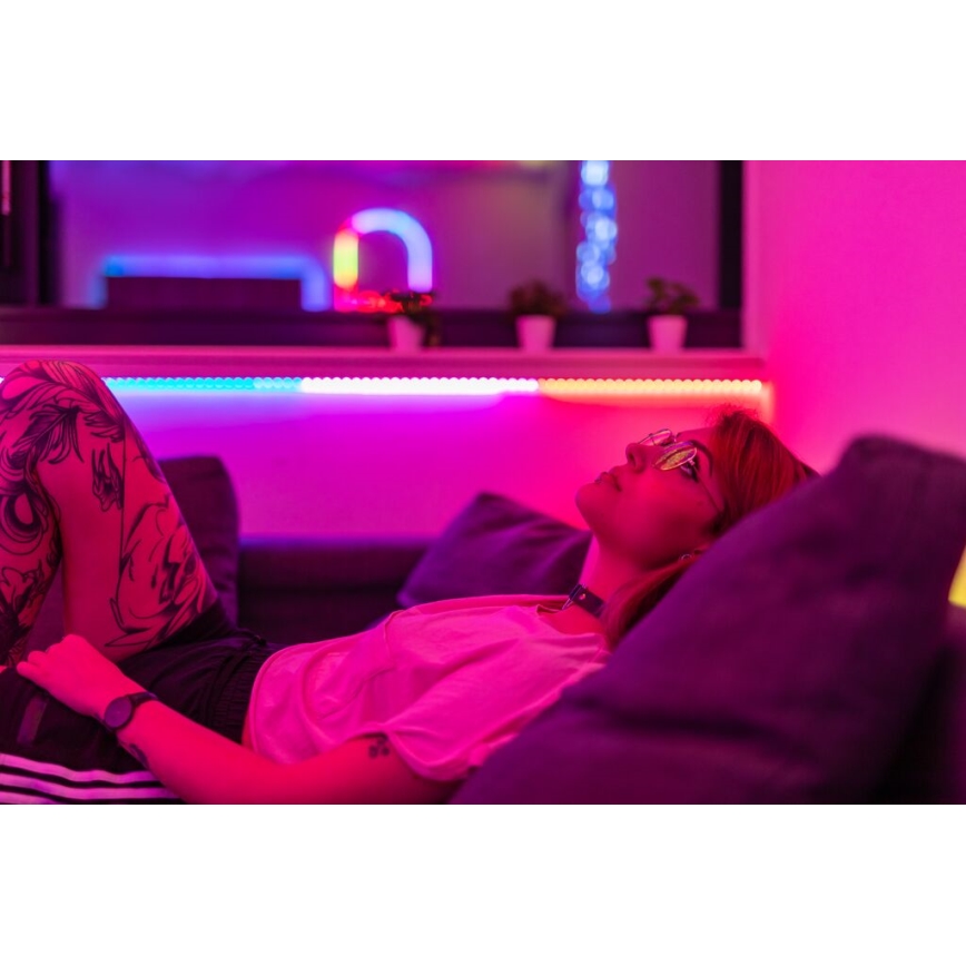 Twinkly - Ταινία LED RGB επέκτασης ντιμαριζόμενη LINE 100xLED 1,5 m Wi-Fi