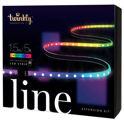 Twinkly - Ταινία LED RGB επέκτασης ντιμαριζόμενη LINE 100xLED 1,5 m Wi-Fi