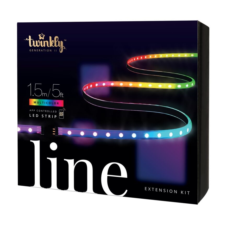Twinkly - Ταινία LED RGB επέκτασης ντιμαριζόμενη LINE 100xLED 1,5 m Wi-Fi