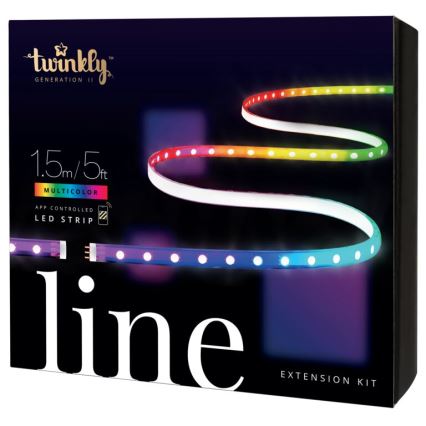 Twinkly - Ταινία LED RGB επέκτασης ντιμαριζόμενη LINE 100xLED 1,5 m Wi-Fi