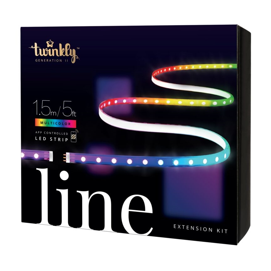 Twinkly - Ταινία LED RGB επέκτασης ντιμαριζόμενη LINE 100xLED 1,5 m Wi-Fi