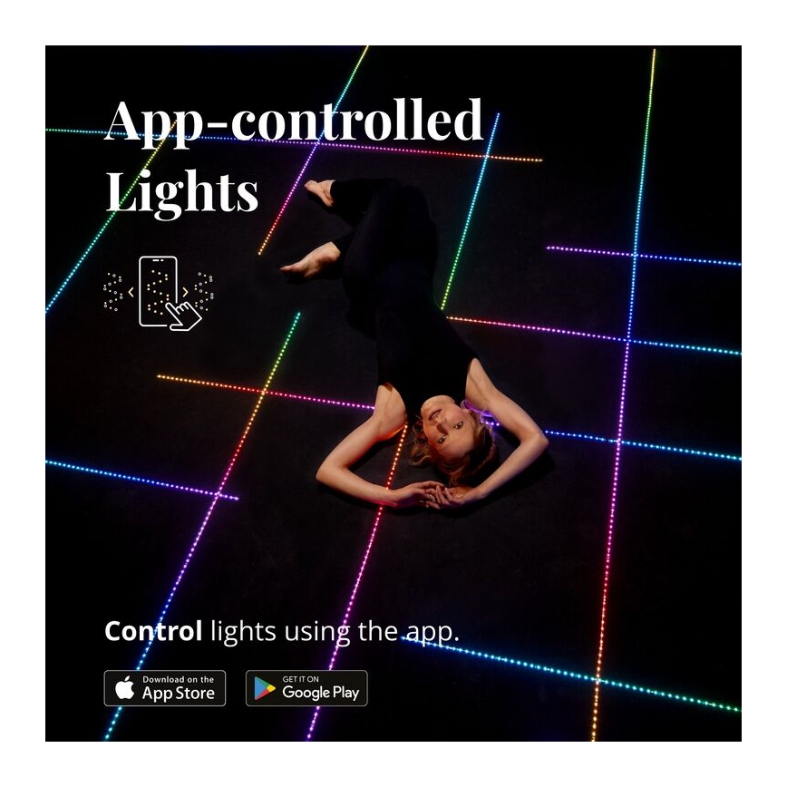Twinkly - LED RGB Dimmable ταινία LINE 100xLED 1,5 m Wi-Fi