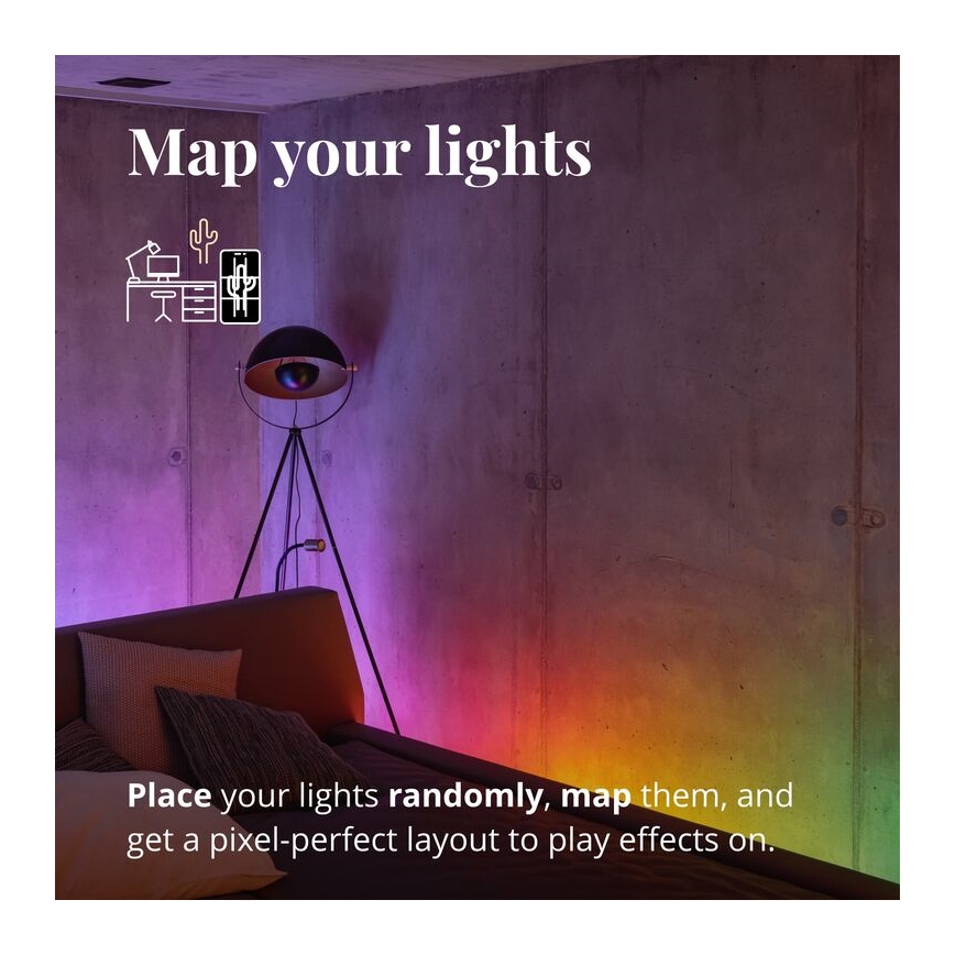 Twinkly - LED RGB Dimmable ταινία LINE 100xLED 1,5 m Wi-Fi