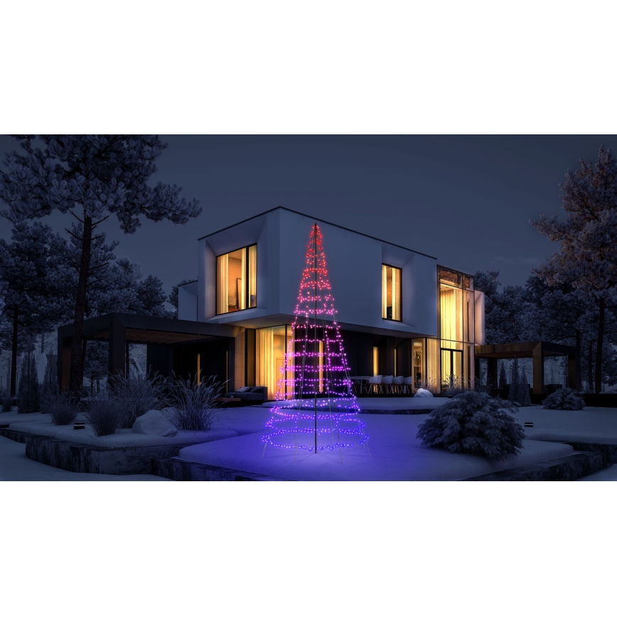 Twinkly - LED RGBW Ρυθμιζόμενο χριστουγεννιάτικο δέντρο εξωτερικού χώρου LIGHT TREE 1000xLED 6 m IP44 Wi-Fi