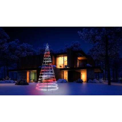 Twinkly - LED RGBW Ρυθμιζόμενο χριστουγεννιάτικο δέντρο εξωτερικού χώρου LIGHT TREE 1000xLED 6 m IP44 Wi-Fi