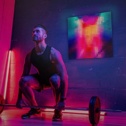 Twinkly - LED RGB φωτιστικό πάνελ SQUARES 64xLED 16x16 cm Wi-Fi