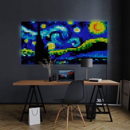 Twinkly - LED RGB φωτιστικό πάνελ SQUARES 64xLED 16x16 cm Wi-Fi
