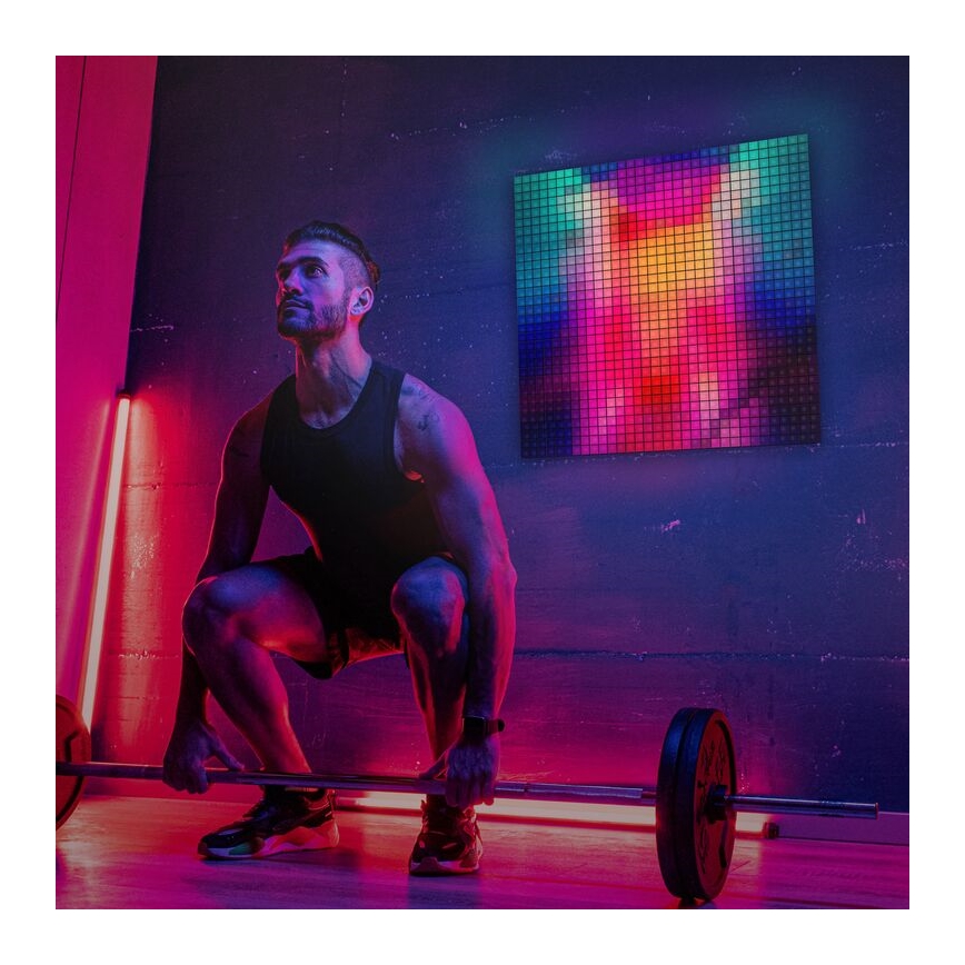 Twinkly - ΣΕΤ 6xLED RGB Πάνελ dimming SQUARES 64xLED 16x16 cm Wi-Fi