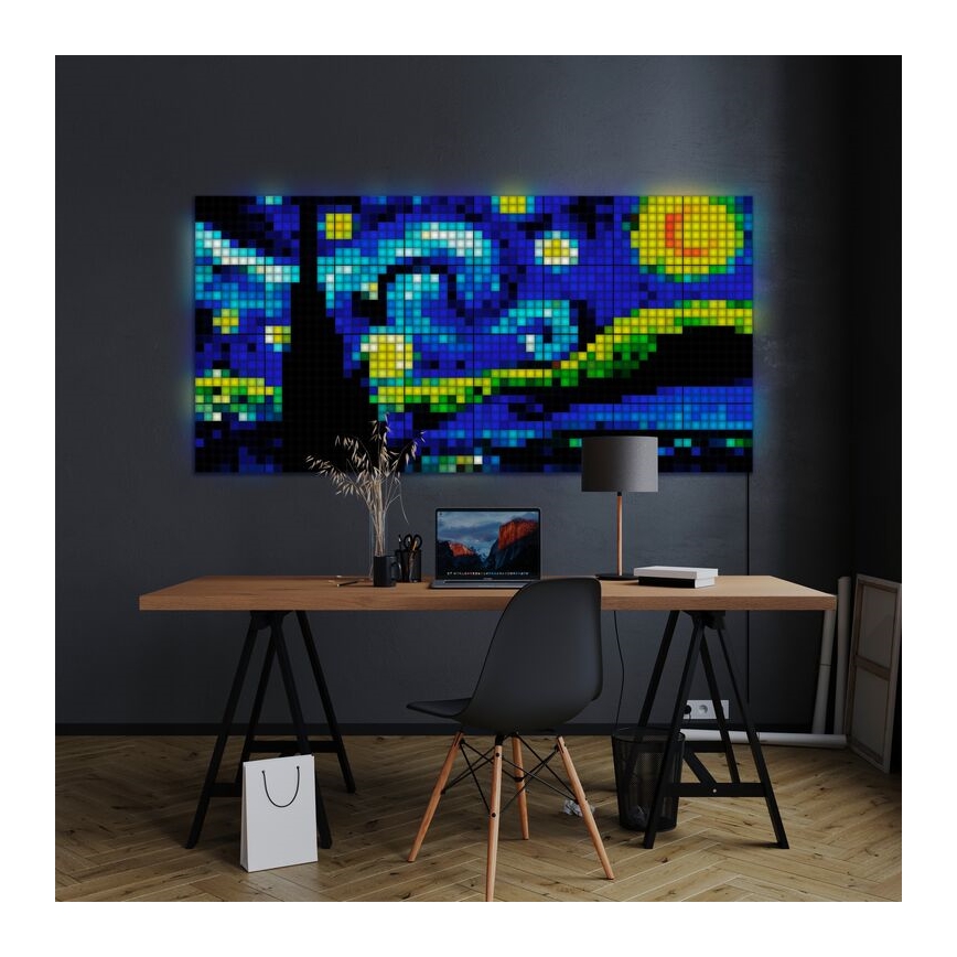 Twinkly - ΣΕΤ 6xLED RGB Πάνελ dimming SQUARES 64xLED 16x16 cm Wi-Fi