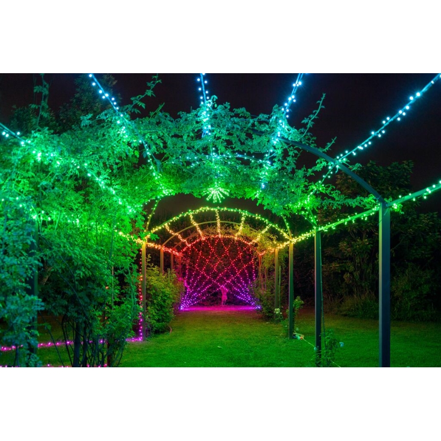 Twinkly - LED RGB Dimming Εξωτερικού χώρου Χριστουγεννιάτικη φωτεινή αλυσίδα STRINGS 100xLED 11,5m IP44 Wi-Fi