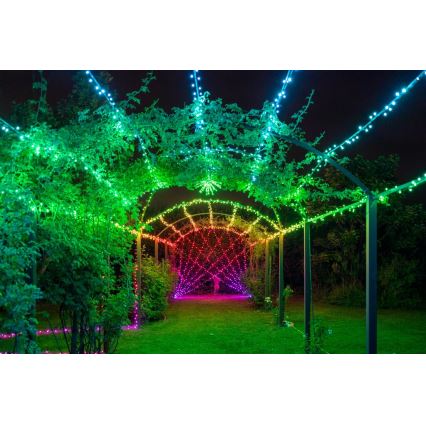 Twinkly - LED RGBW με ρύθμιση φωτεινότητας, εξωτερική χριστουγεννιάτικη γιρλάντα STRINGS 250xLED 23,5m IP44 Wi-Fi