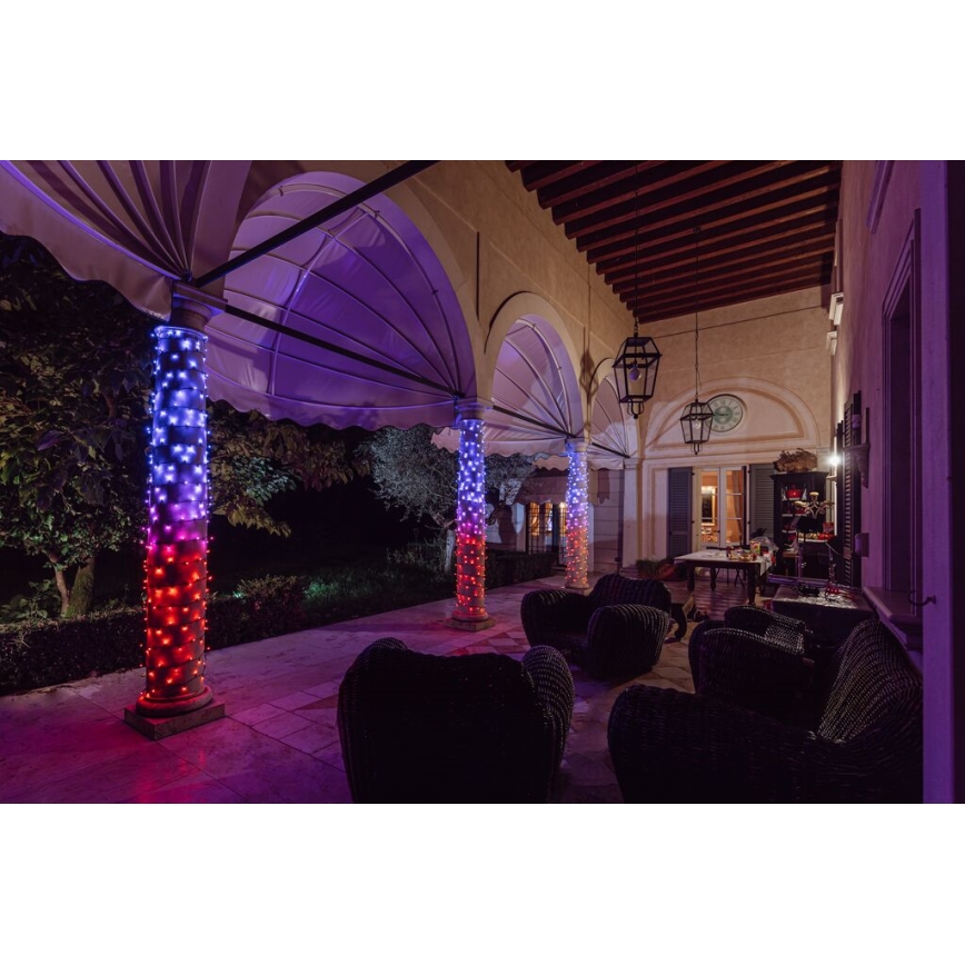 Twinkly - Ρυθμιζόμενη LED RGBW εξωτερική χριστουγεννιάτικη γιρλάντα STRINGS 250xLED 23,5μ IP44 Wi-Fi