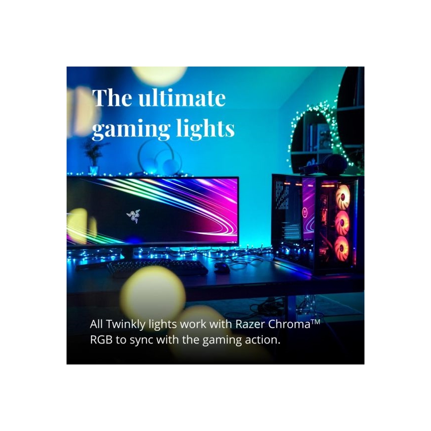 Twinkly - LED RGBW Ρυθμιζόμενη εξωτερική γιρλάντα STRINGS 250xLED 23,5m IP44 Wi-Fi