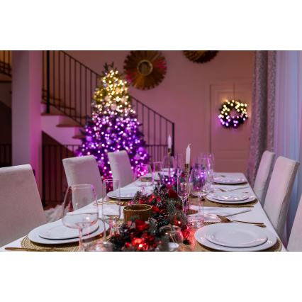Twinkly - LED RGBW Χριστουγεννιάτικα λάμπακια εξωτερικού χώρου STRINGS 250xLED 23,5m IP44 Wi-Fi
